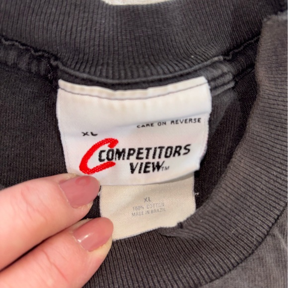 Dale Earnhardt Vintage 90s Competitors View Black Tshirt Mens XL NASCAR Racing - Picture 3 of 7